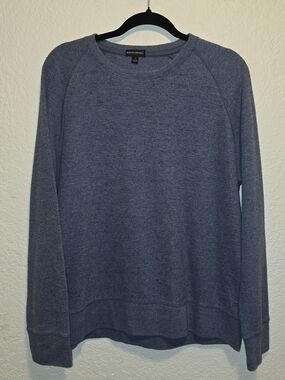 Banana Republic Heathered Blue Crewneck Sweater - Men's Large